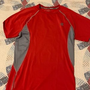 Champion Gear Flex Vapor Active Compression Red short  Sleeve Shirt